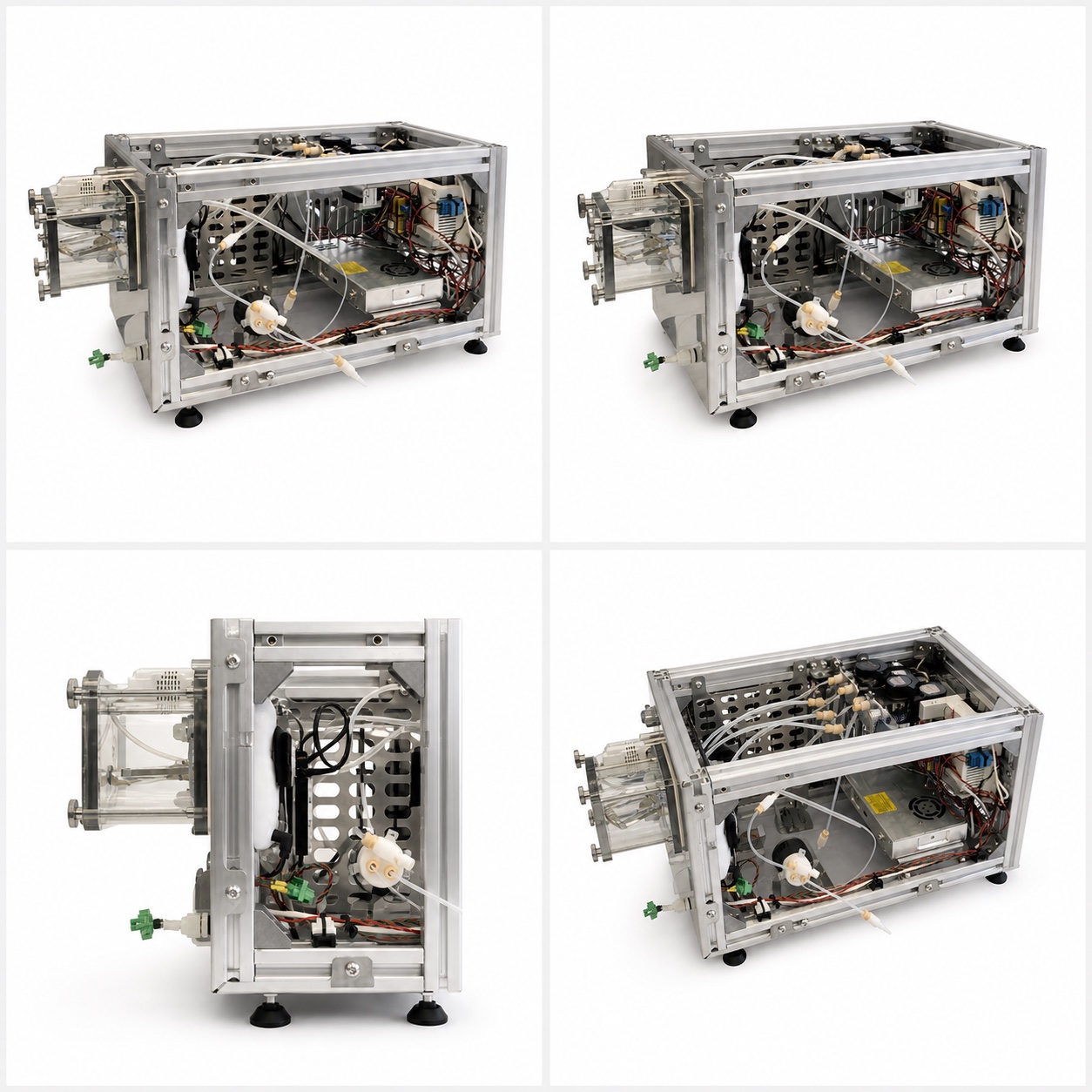 Side engineering view of the functioning Regentron bioreactor prototype